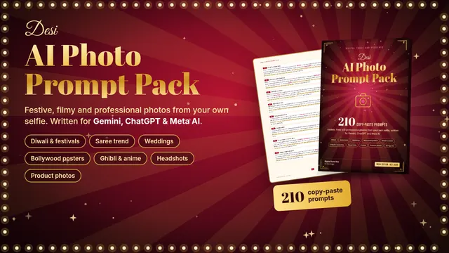 Desi AI Photo Prompt Pack cover