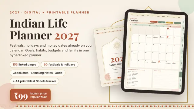 2027 Indian Life Planner cover
