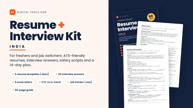 Resume + Interview Kit India cover